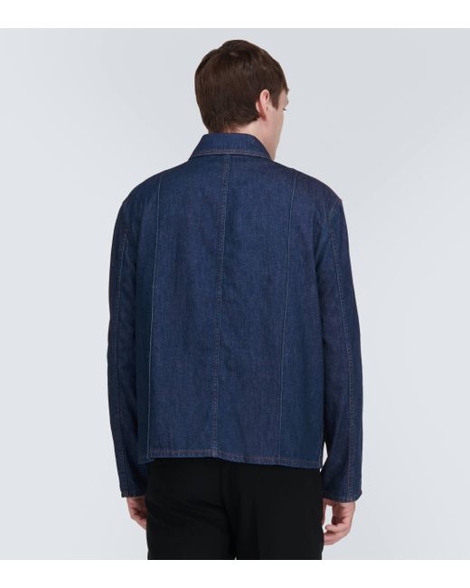 Loewe Blue Anagram Denim Jacket for men