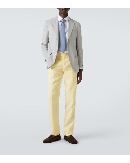 Charvet White Cotton Poplin Shirt for men