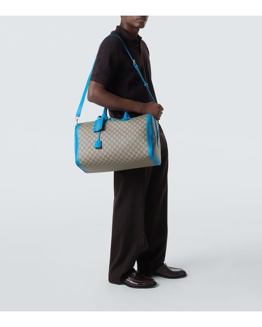 Gucci Blue Gg Duffel Bag for men