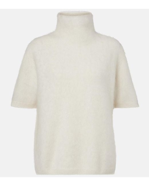 Lisa Yang White Madelene Cashmere T-Shirt