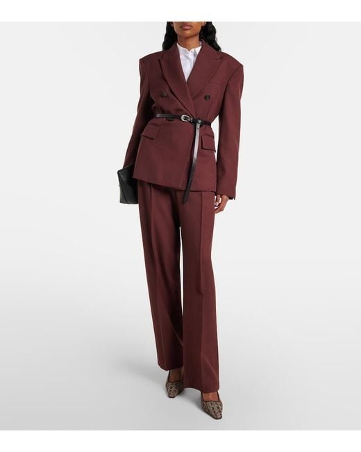 Brunello Cucinelli Purple Virgin Wool Blazer