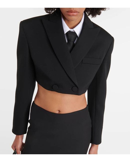 Blazer Cropped di Valentino in Black