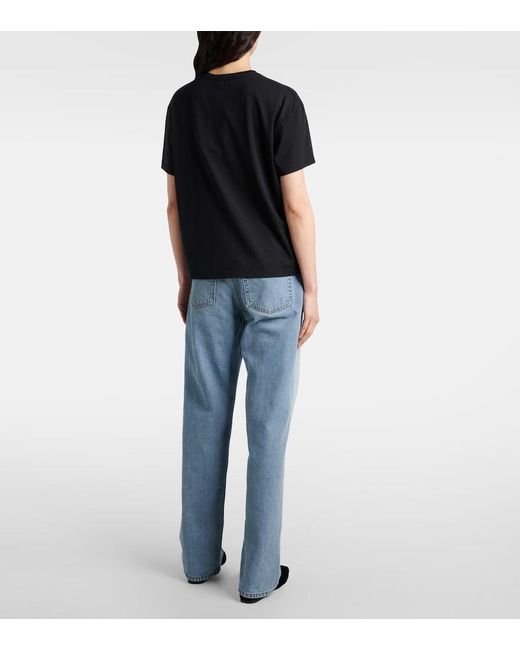 Camiseta Classic De Jersey Totême  de color Black