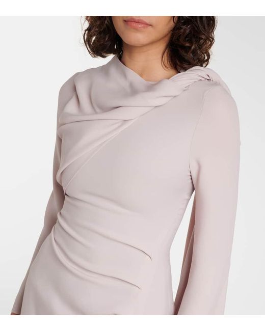 Robe Longue En Soie Marmar Halim en coloris Natural