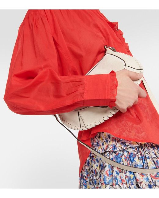 Isabel Marant Red Pamias Cotton Blouse