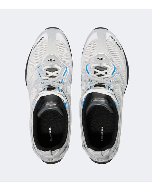 Balenciaga White Radar Gradient Lines Sneakers for men