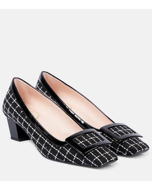 Roger Vivier Black Pumps Belle Vivier 45 Aus Boucle