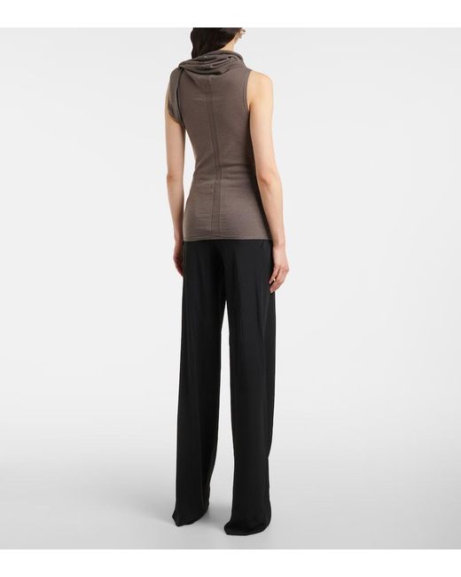 Rick Owens Gray Wool Top