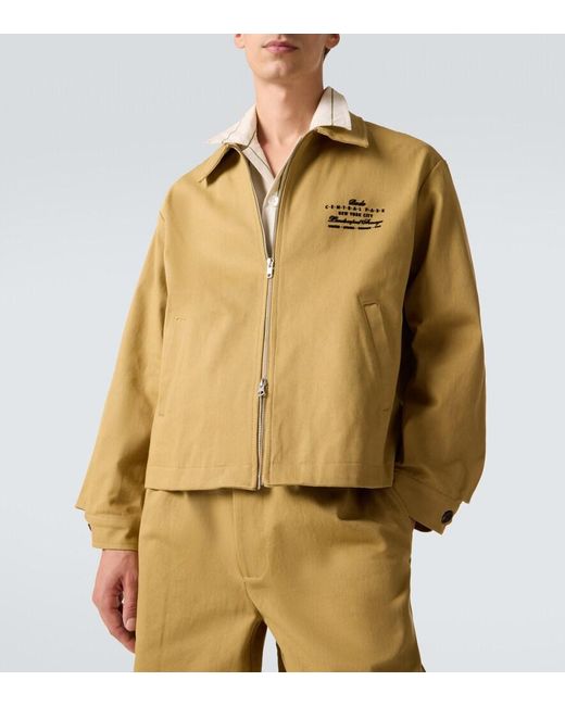 Bode Yellow Central Park Cotton Blouson Jacket for men