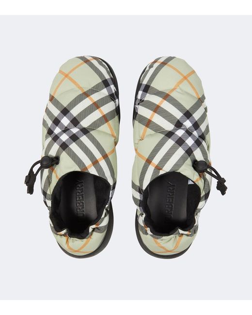 Burberry Gray "Pillow" Slippers for men