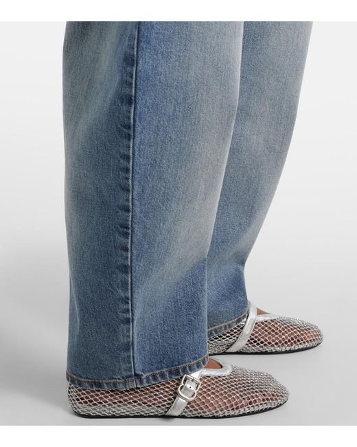 Alaïa Blue Barrel-Leg Jeans