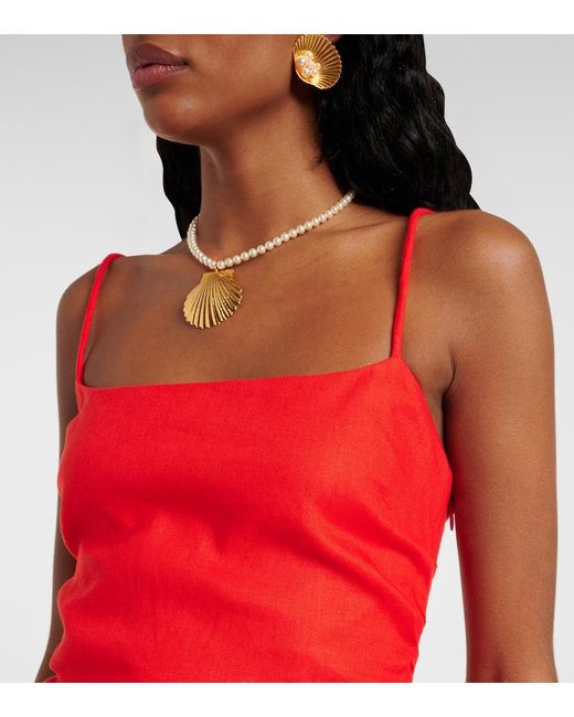 Sir Red Tamara Linen Minidress