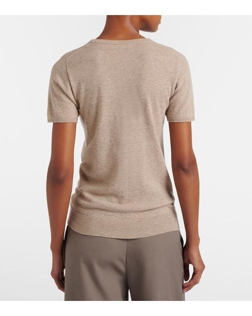 The Row Natural Nova Cashmere Top