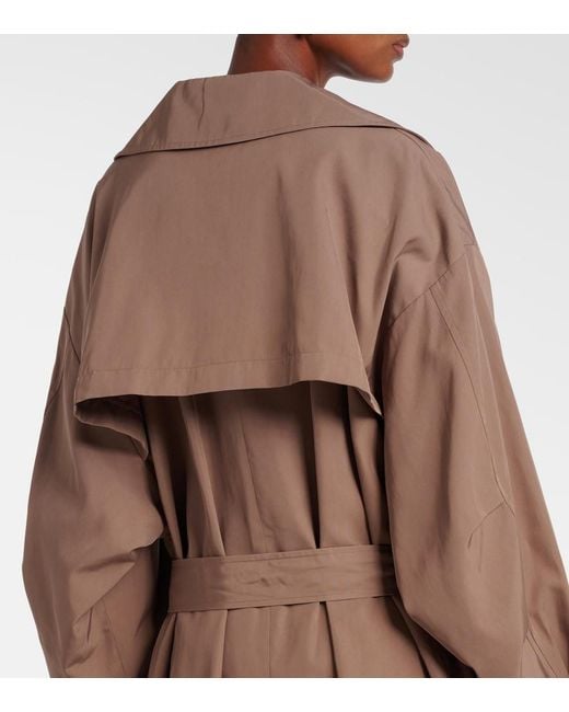 Frankie Shop Brown Mavis Trench Coat