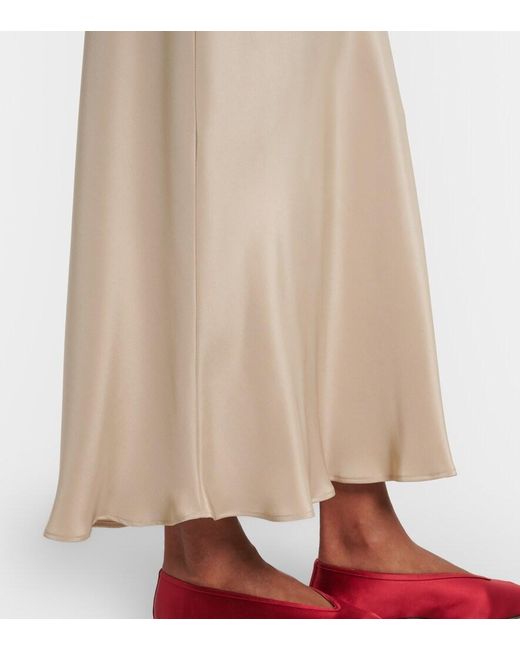 Max Mara Natural Silk Satin Slip Skirt