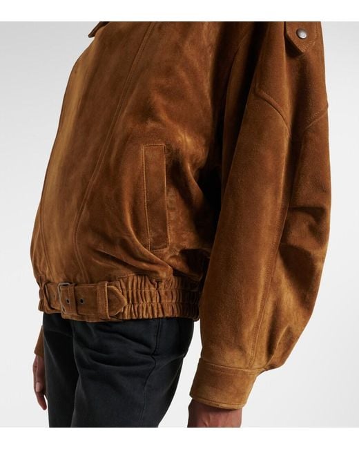 Saint Laurent Brown Suede Jacket