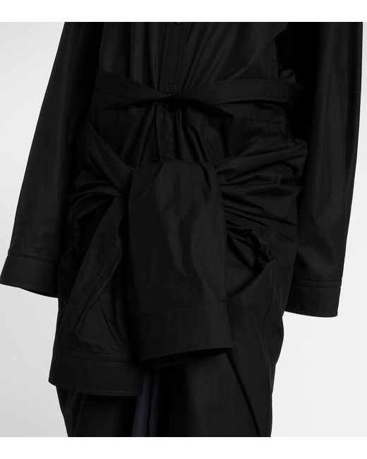 Balenciaga Black Shirt Dresses