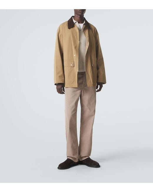 The Row Brown Frank Cotton Jacket for men