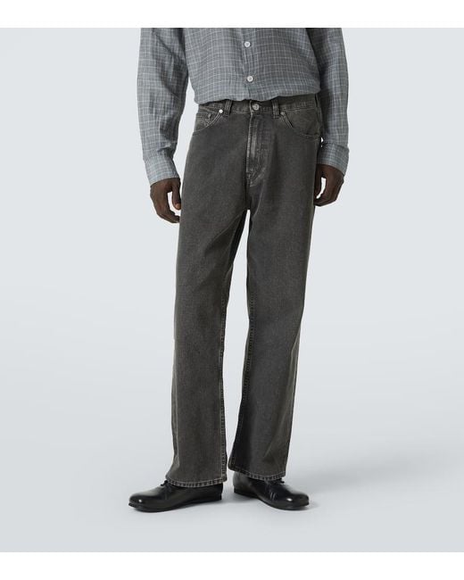 Our Legacy Gray Third Cut Wide-Leg Jeans for men