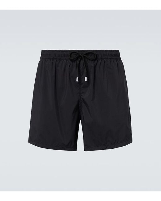 Fedeli Black Madeira Swim Trunks for men