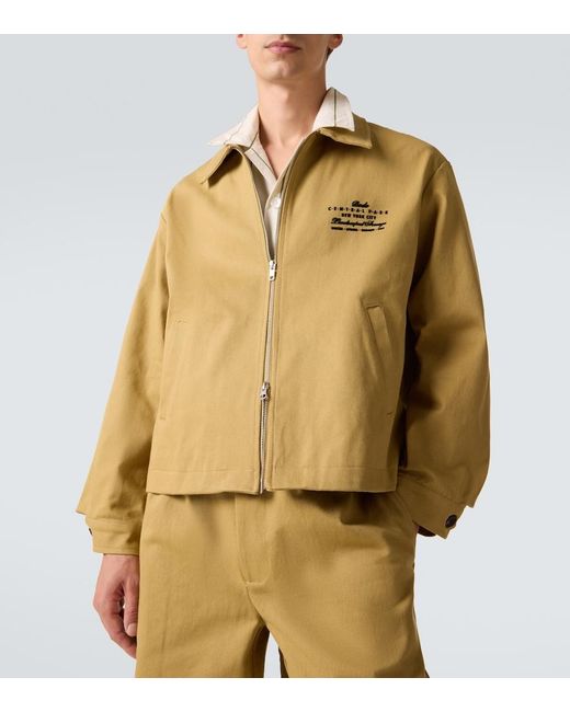 Bode Yellow Central Park Cotton Blouson Jacket for men