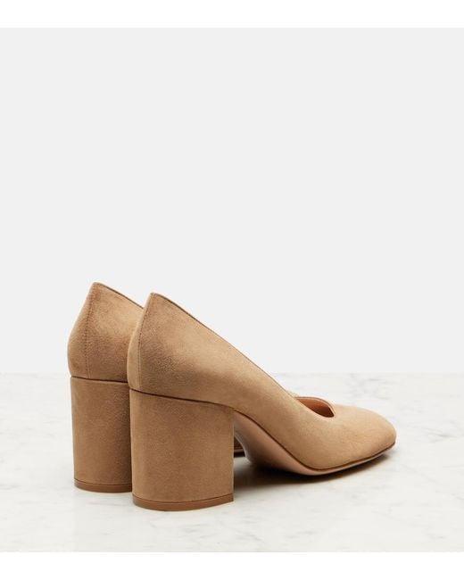 Gianvito Rossi Brown Joelle Suede Pumps