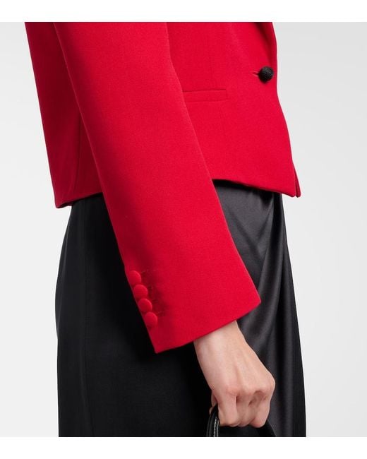 Valentino Red Virgin Wool Blazer