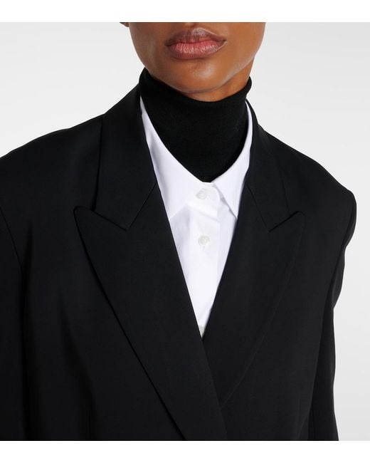 The Row Black Tristana Double-Breasted Blazer