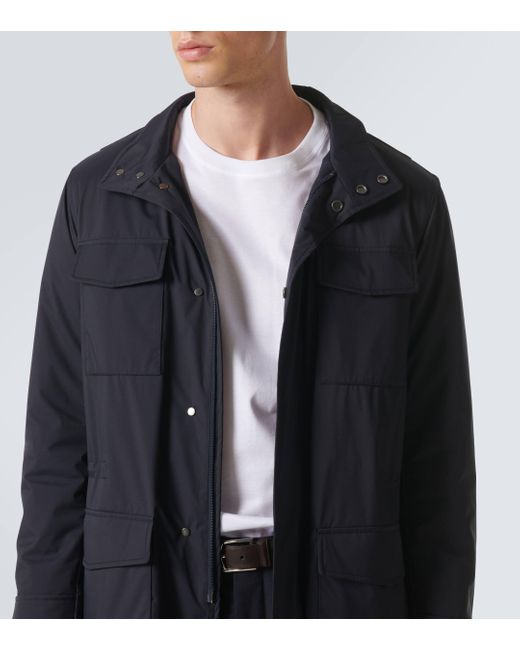 Kiton Blue Technical Jacket for men