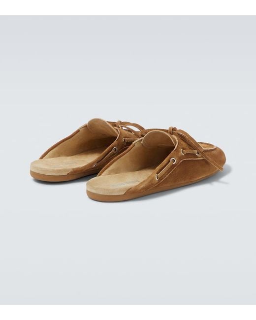 Miu Miu Brown Suede Mules for men
