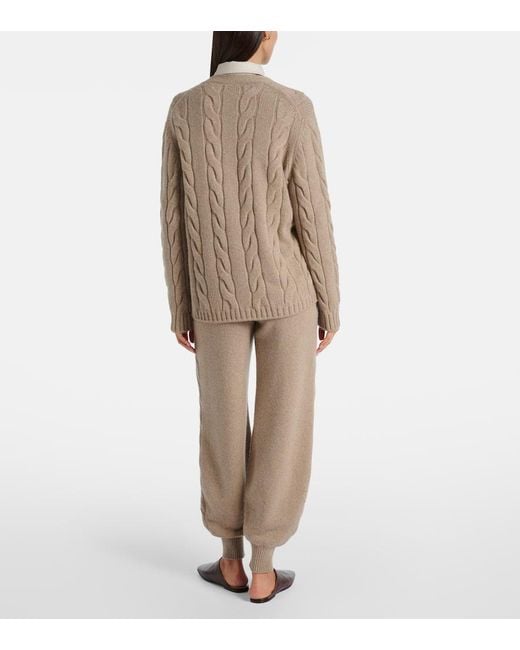 Loro Piana Brown Cardigan Napier Aus Kaschmir