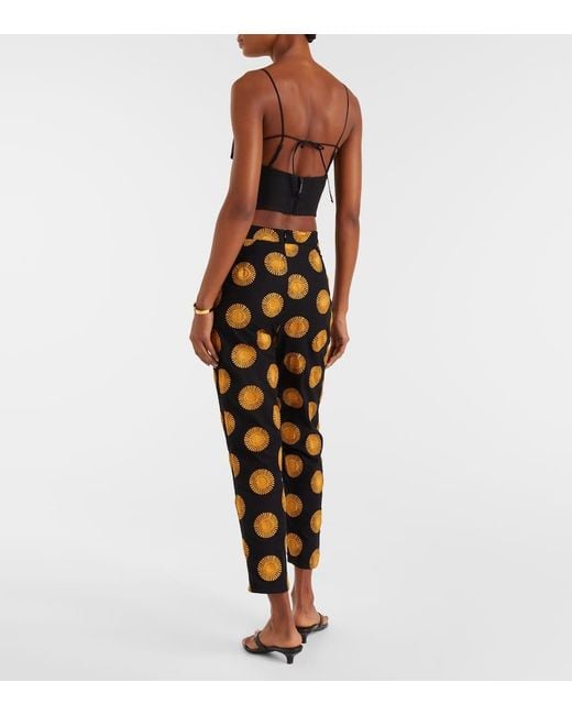 Cala De La Cruz Blue Gerade Hose Isola Aus Einem Baumwollgemisch