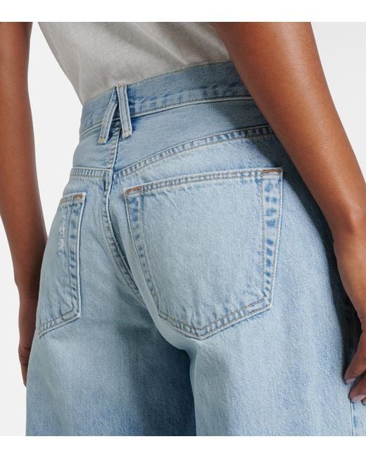 SLVRLAKE Denim Blue Mica Wide-Leg Jeans