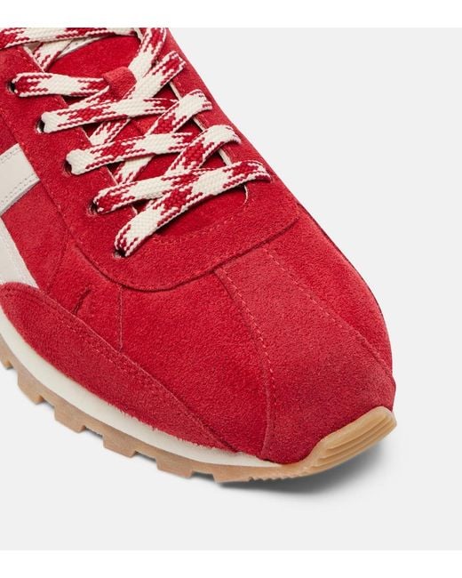 Hogan Red 86Er Suede Sneakers