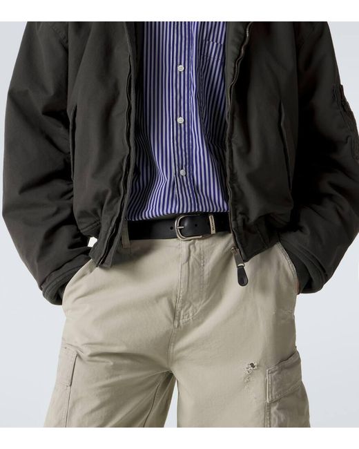 Balenciaga Guertel Aus Leder in Black für Herren