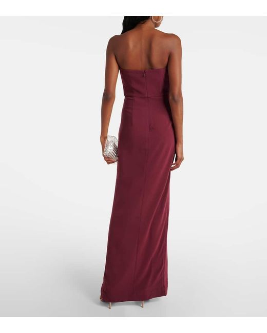Roland Mouret Purple Robe Aus Crepe