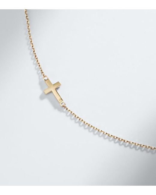 Mateo White Mini Cross 14Kt Bracelet for men