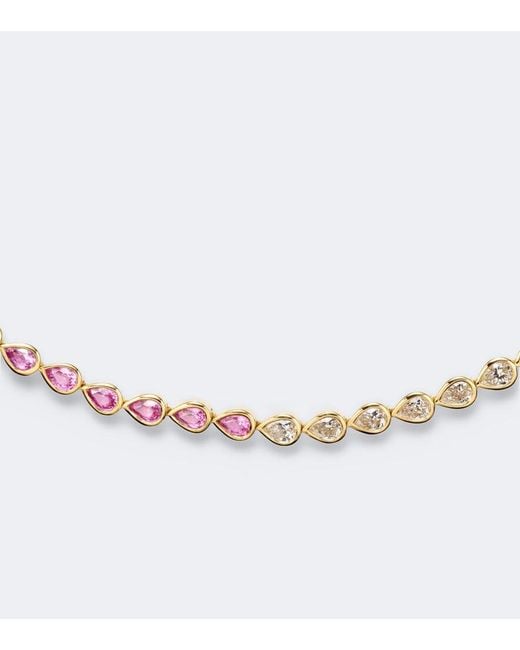 Anita Ko Metallic 18Kt Choker With Sapphires And Diamonds