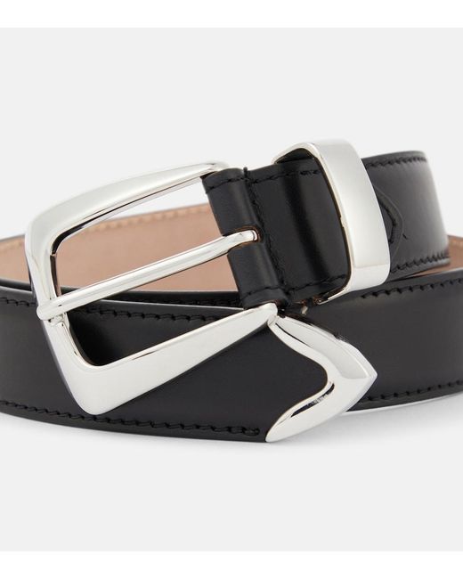 Khaite Black Benny Leather Belt