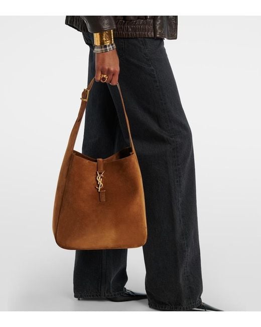 Bolso Al Hombro Le 5 A 7 Supple Large De Ante Saint Laurent de color Brown