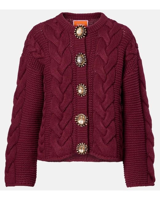 LaDoubleJ Red Verzierter Cardigan Portrait