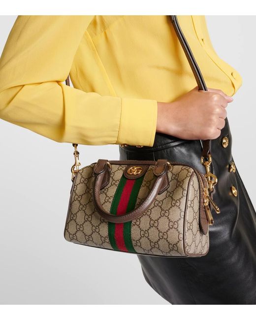 Gucci Brown Mini Ophidia Tote Bag