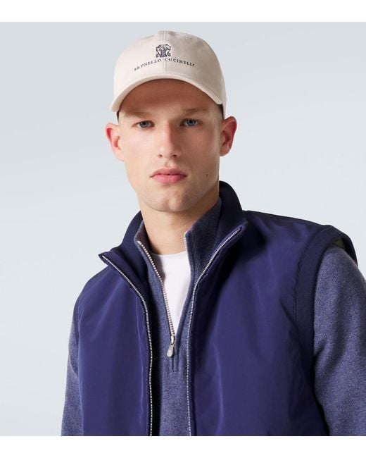 Cappello Da Baseball di Brunello Cucinelli in Natural da Uomo