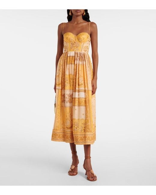 Zimmermann Yellow Lucky Corset Dress
