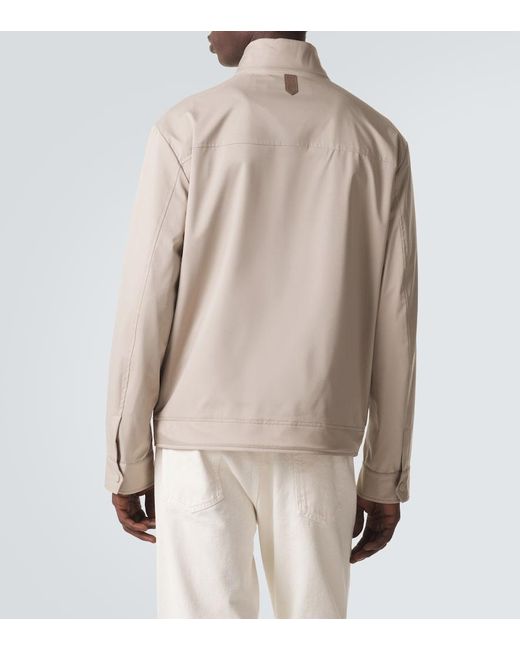 Canali Natural Nuvola Reversible Blouson Jacket for men