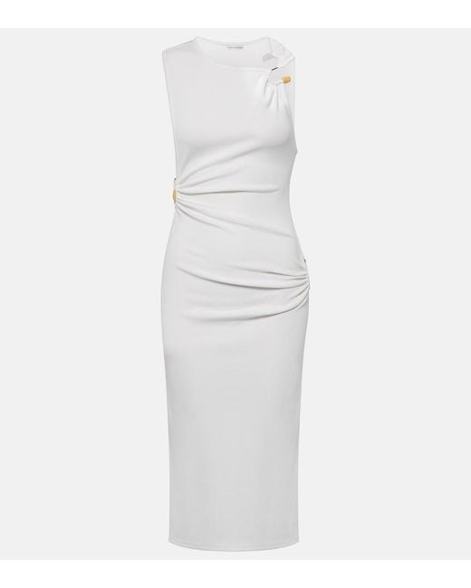 Christopher Esber White Callisto Trinity Jersey Midi Dress