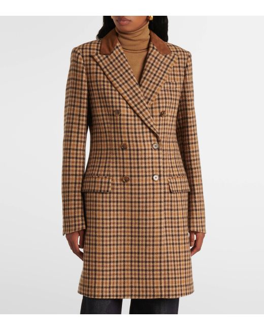RALPH LAUREN houndstooth wool coat main image 0