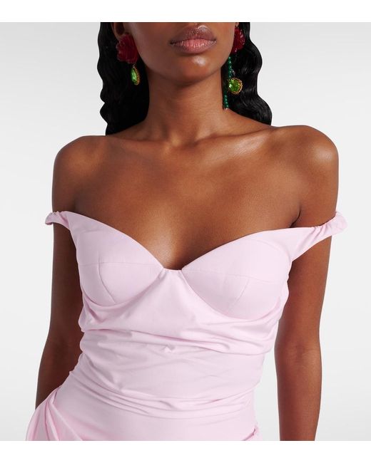 Magda Butrym Pink Cotton Minidress