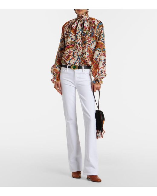 FRAME White The Rodeo Bootcut Jeans