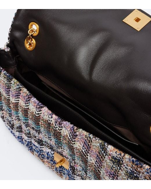 Missoni Metallic Small Knitted Shoulder Bag